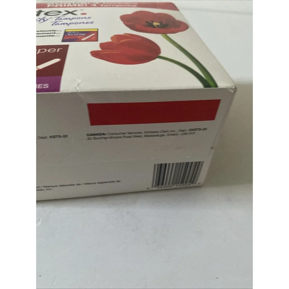 Kotex Security Tampons Super (2004)Cotton 22 Count Prop Discontinued Unscented